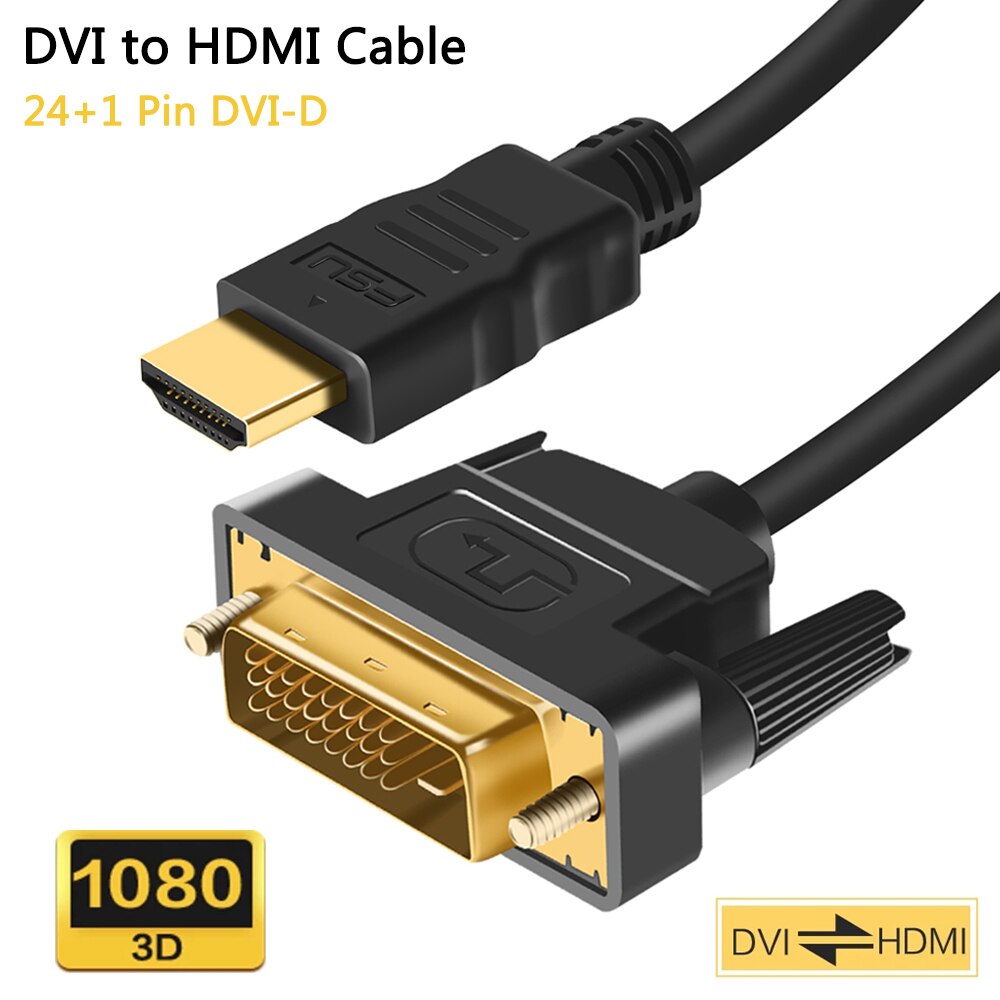 HDMI ȣȯ to DVI ̺, 1080P 3D DVI to HDMI ȣȯ ̺ DVI-D, 24 + 1   ̺, ݵ TV ڽ DVD 1 2M